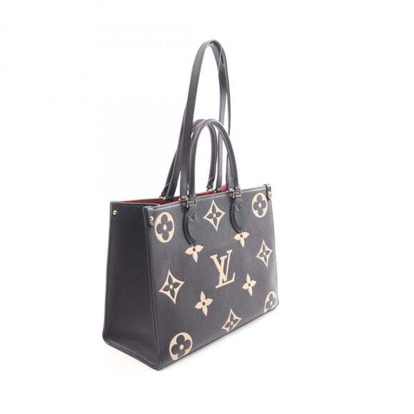 Louis Vuitton On the Go MM Two-Tone Tote Bag in Monogram Empreinte Grained Le... - Picture 2 of 12